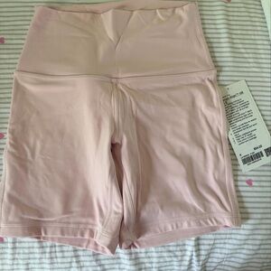 Lululemon Athletica Pink Bike Shorts High-Waisted
